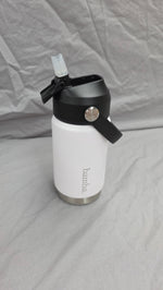 Load image into Gallery viewer, Kids Stainless Steel Drink Bottle - White - Bamba
