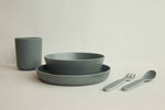 Load image into Gallery viewer, Bamboo Kids Dinner Set - Charcoal
