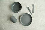Load image into Gallery viewer, bamba charcoal kids dinner set
